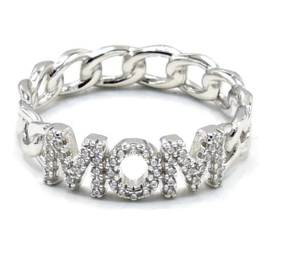 Gigi & Jen Jewelry - MOM Ring 925 Sterling Silver Size 6